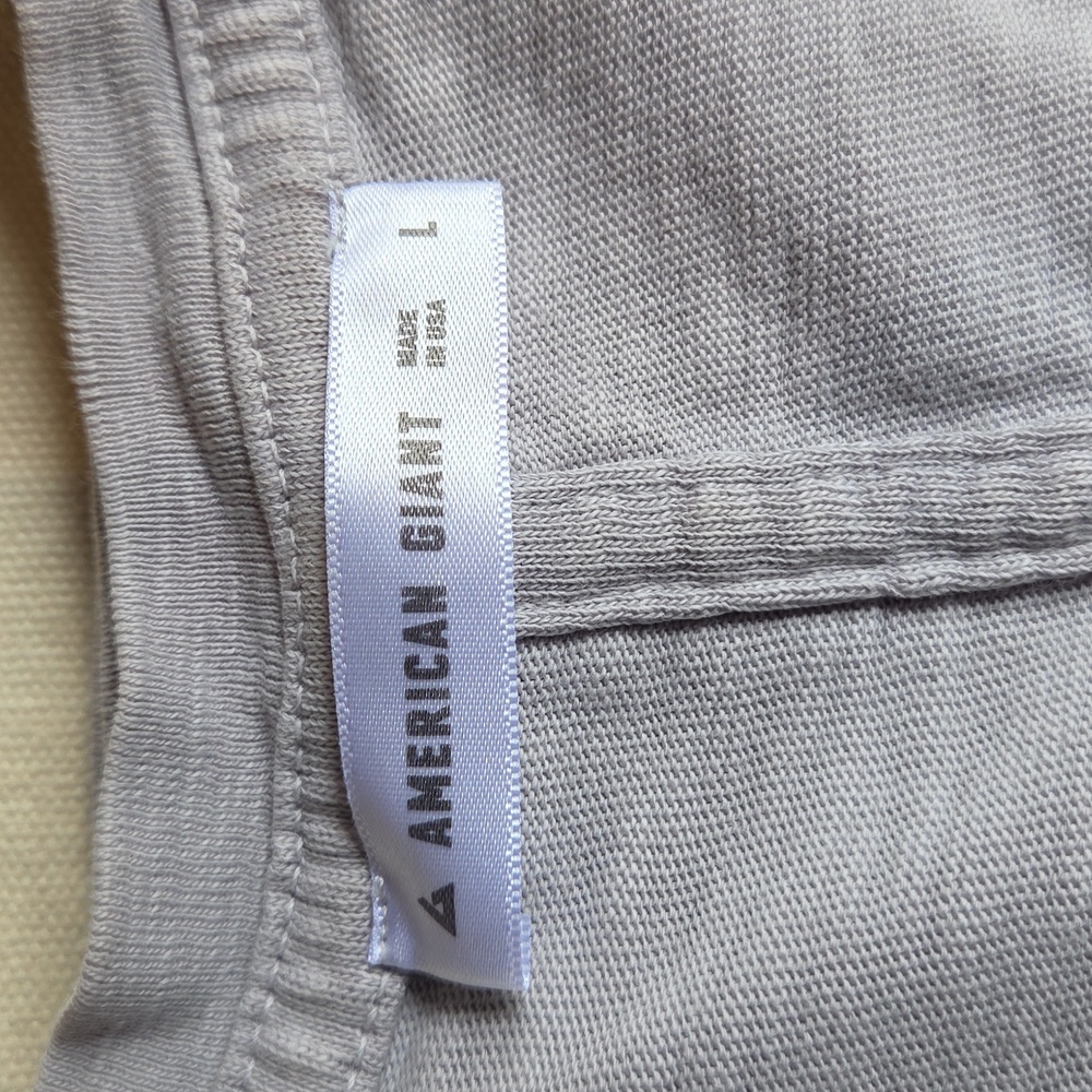 American Giant Light Gray Crew Neck Top - Picture 2 of 9